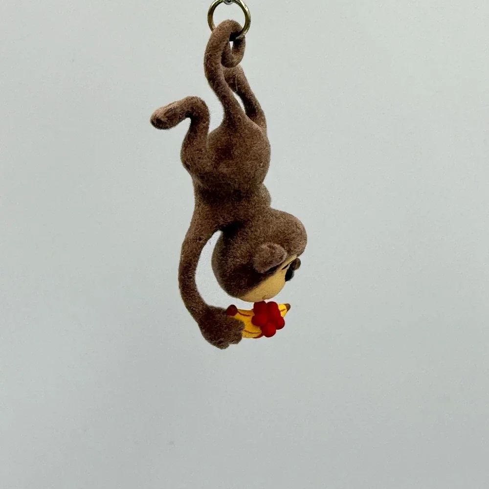 Lot of 3 Monkey‎ Ornaments Christmas Holiday Tree Sock Monkey Hanging